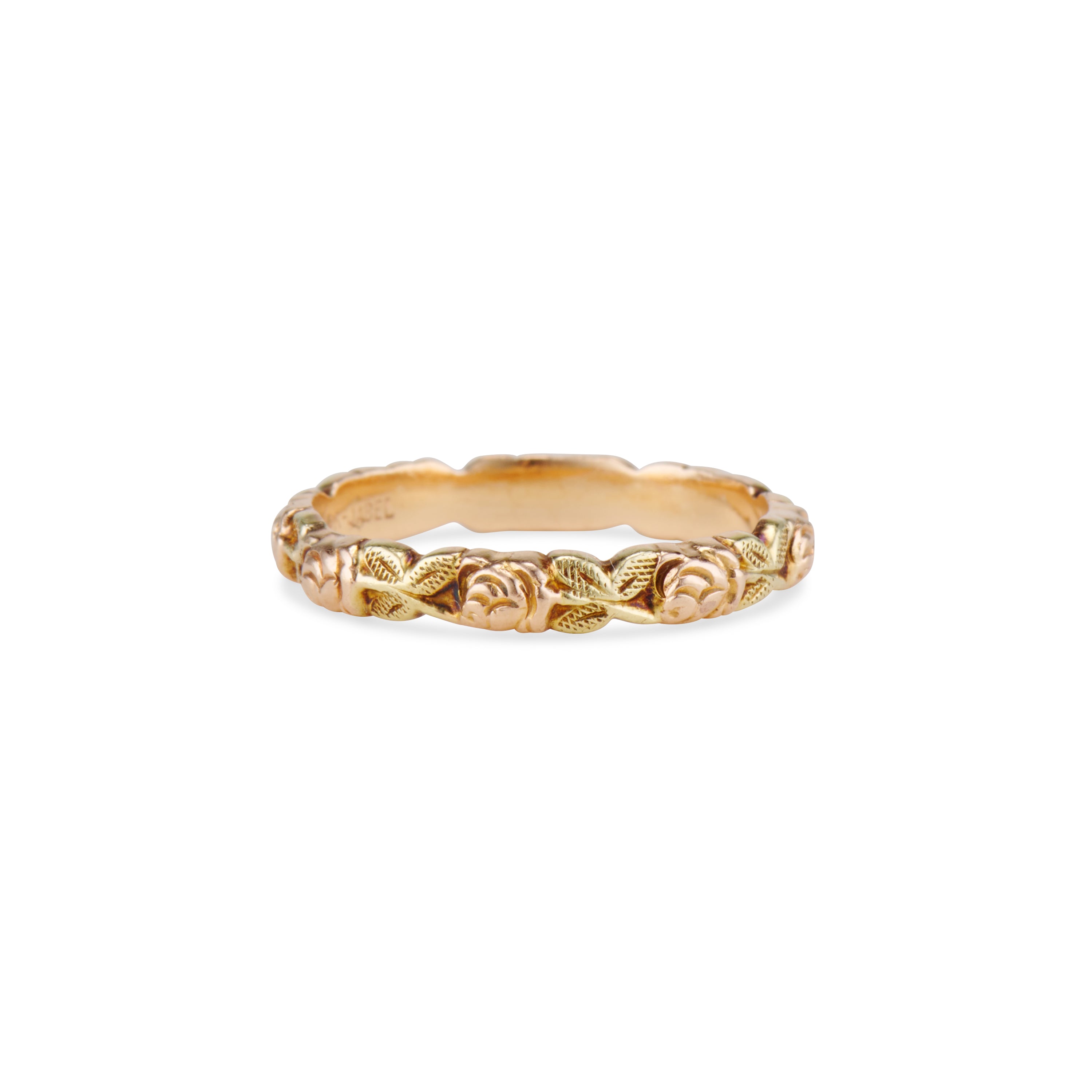 Vintage Carved Floral Jabel Band – Ashley Zhang Jewelry