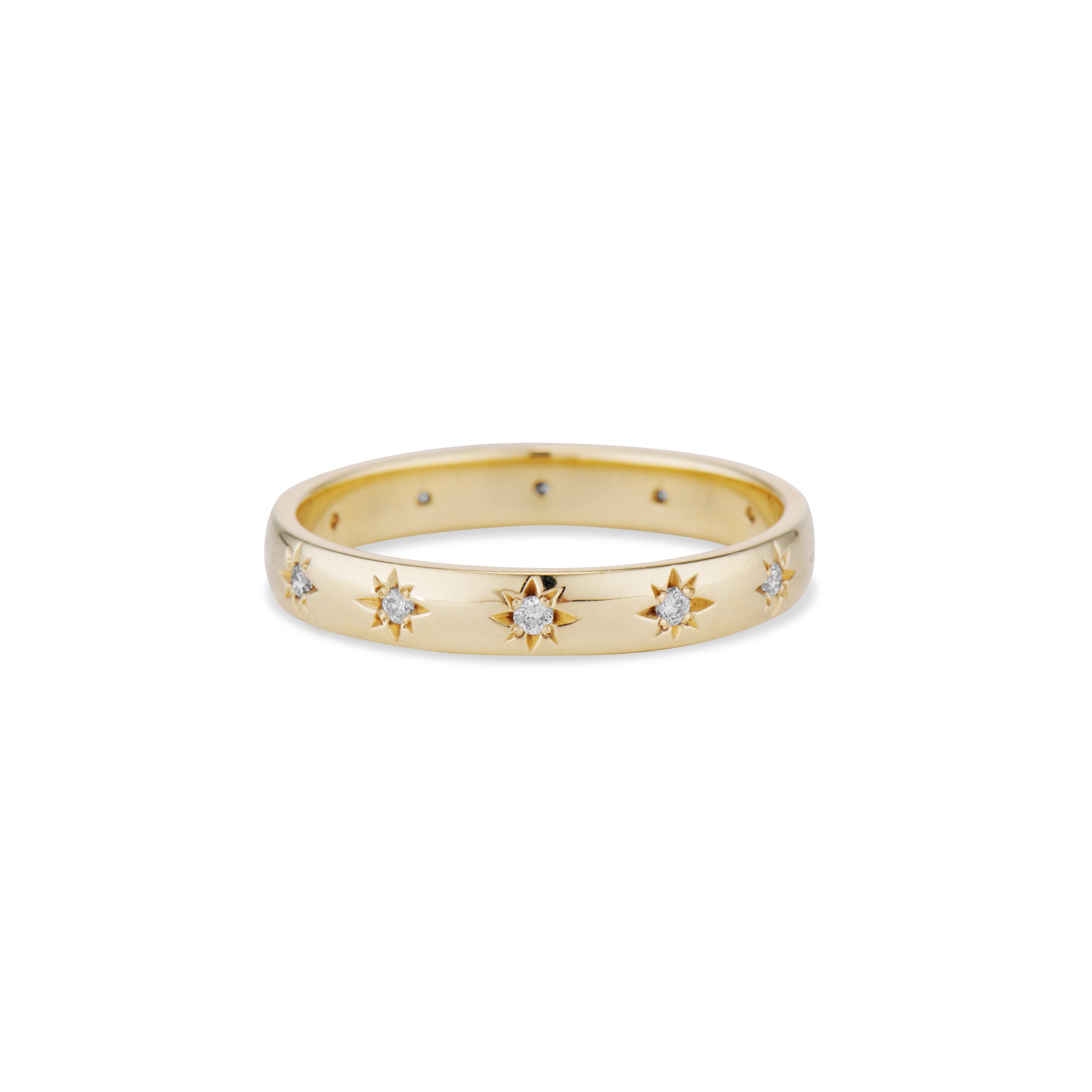 STAR JEWELRY K18 HALF ETERNITY RING