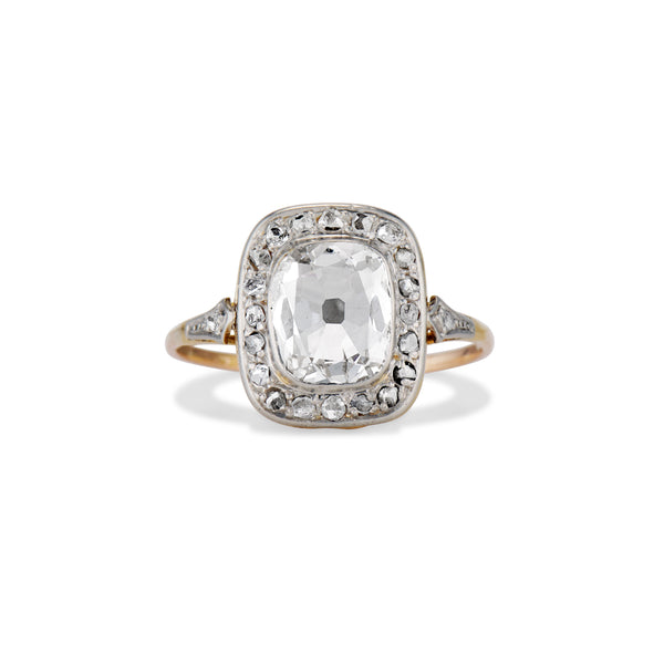 Edwardian Diamond Halo Ring