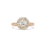 Old Mine Cut Diamond Cluster Ring