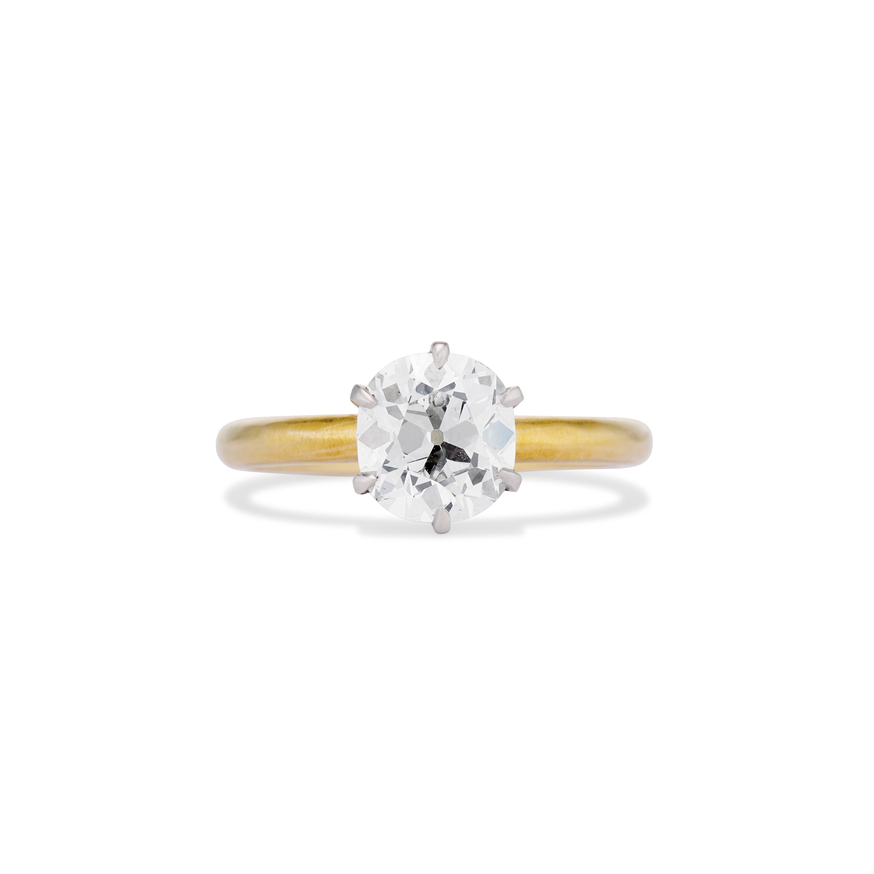 1.54 Old Mine Cut Diamond Tiffany & Co. Six Prong Engagement Ring