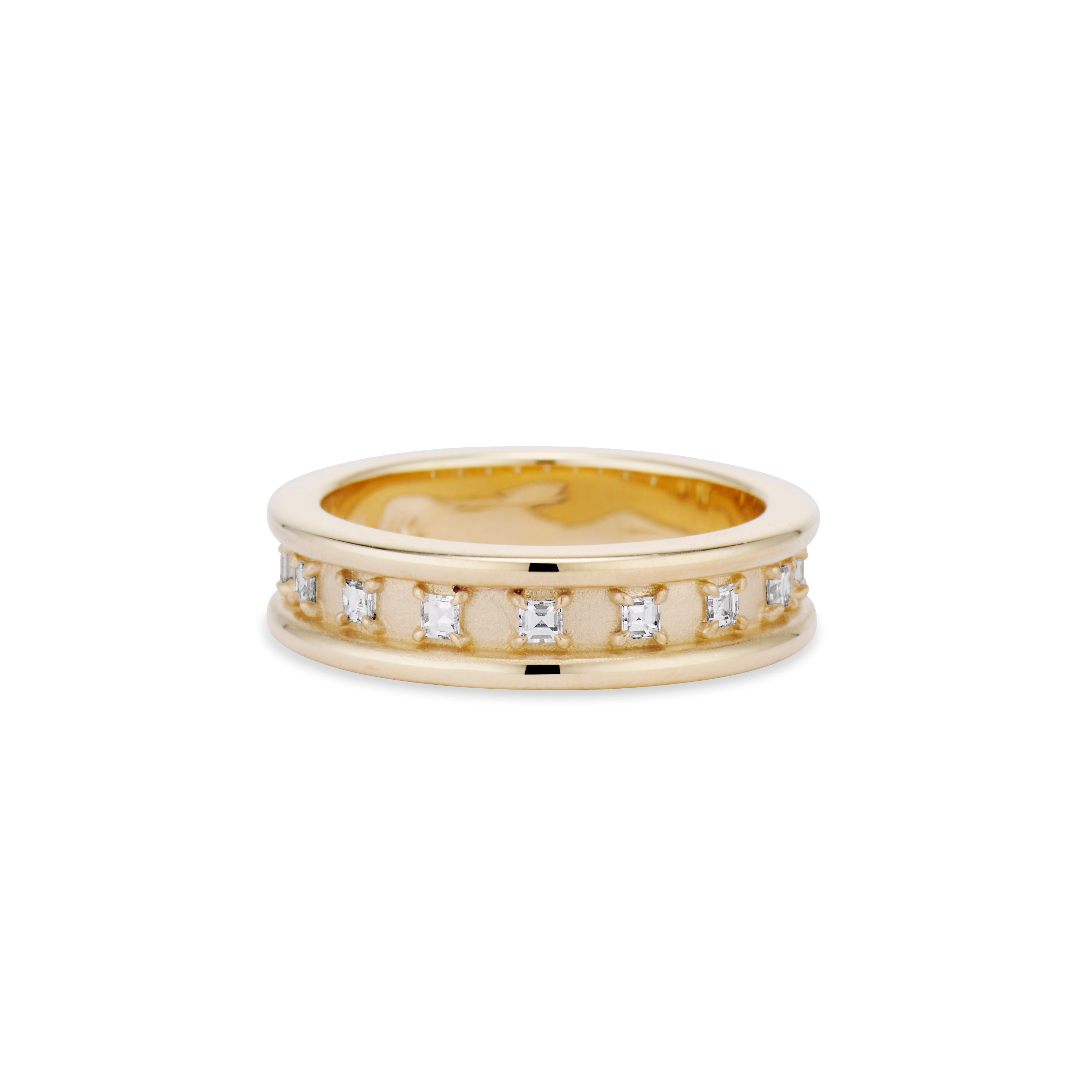 Demi Carre Diamond Band – Ashley Zhang Jewelry