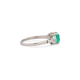 Art Deco Emerald And Diamond Ring