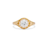 0.75 Carat Old European Cut Diamond Belcher Ring 1882