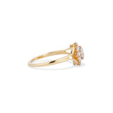 Old Mine and Old European Cut Diamond Cluster Ring