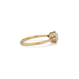 Edwardian Old Mine Cit Diamond Bezel Ring