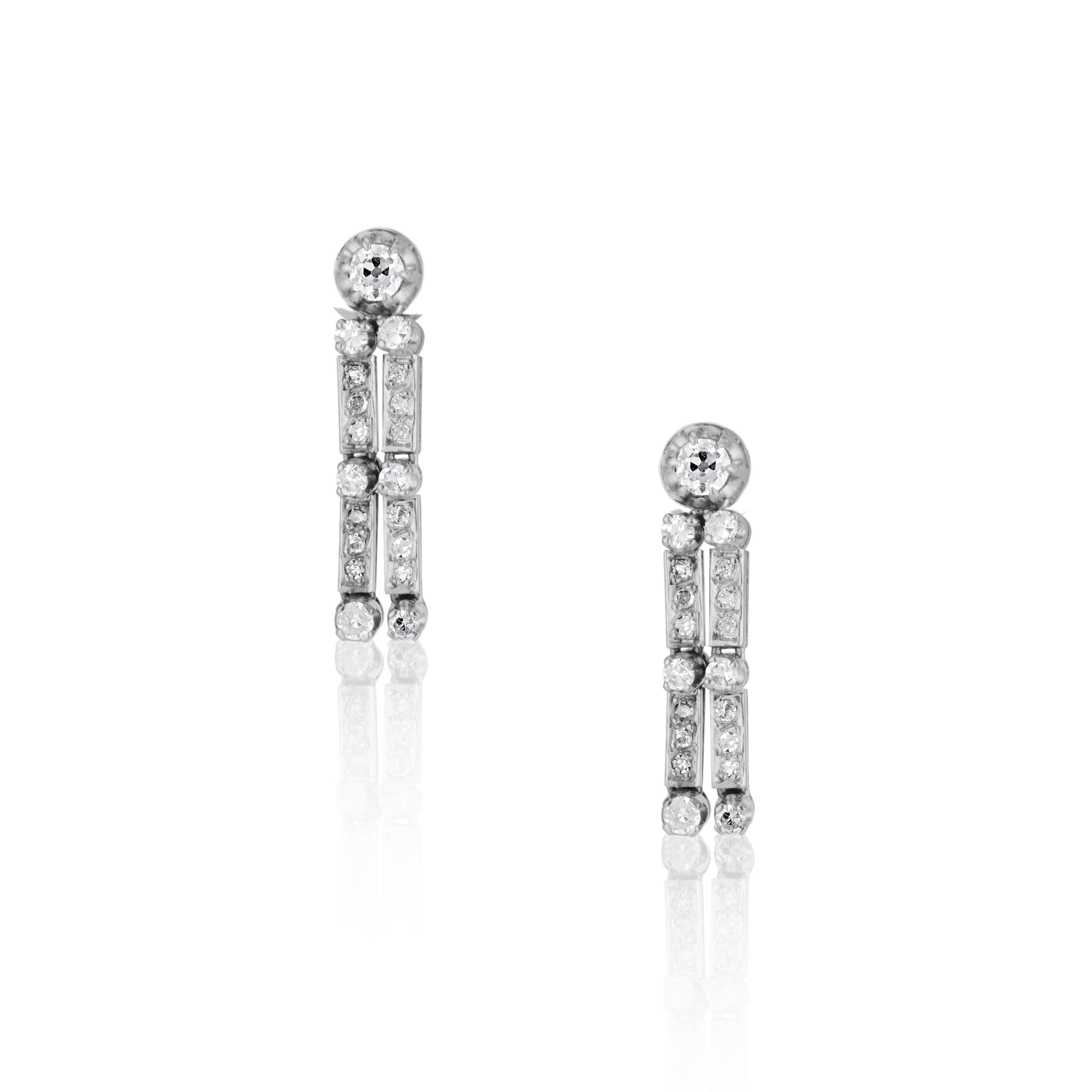 Mid Century Diamond Fringe Earrings – Ashley Zhang Jewelry