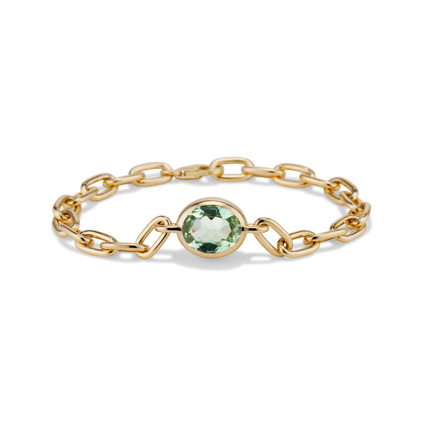 Mint Green Tourmaline Bubble Bracelet