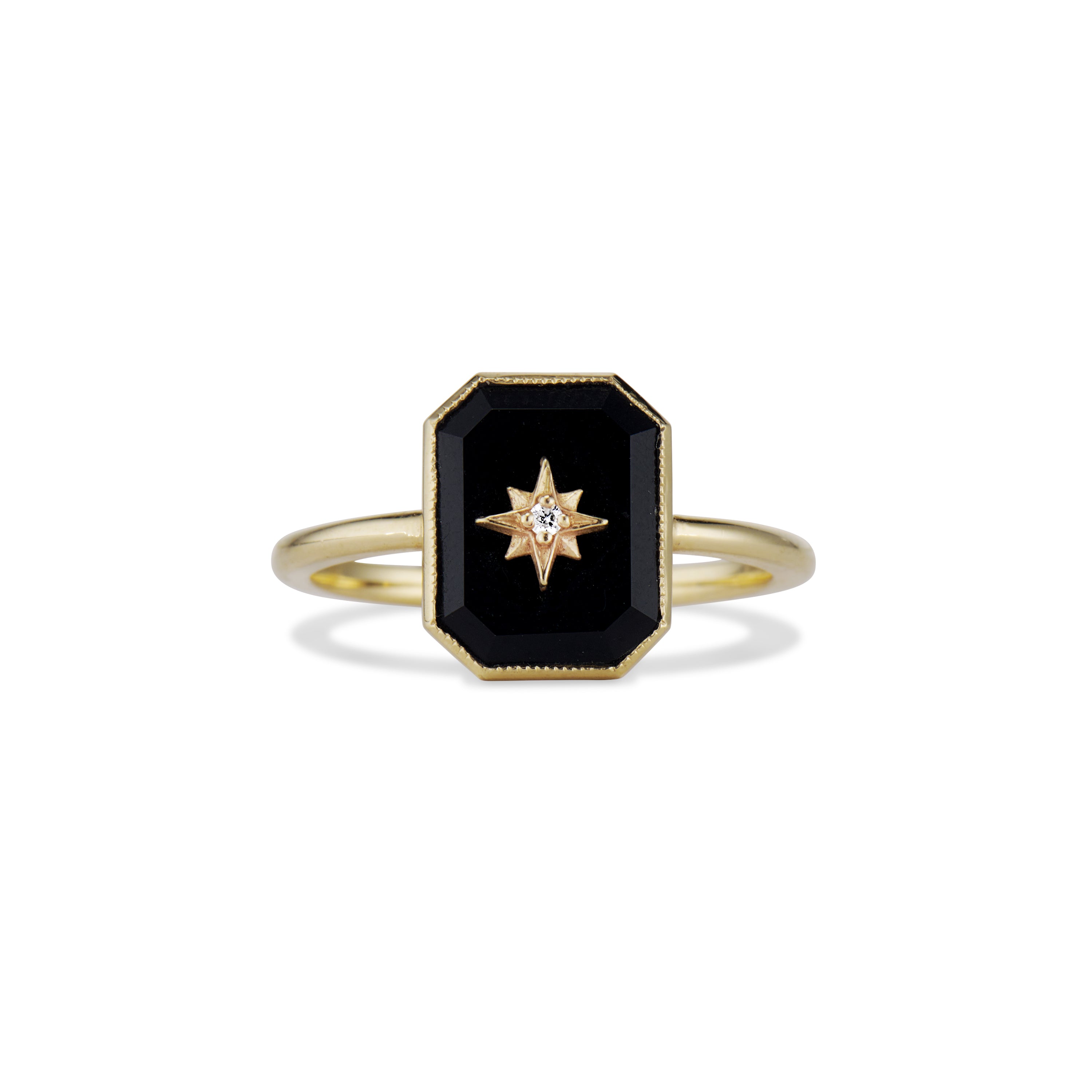 ONYX DIAMOND STAR RING – Ashley Zhang Jewelry