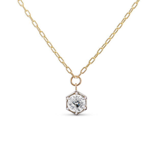 0.70 Carat LIMITED EDITION OLD MINE HEXAGON NECKLACE