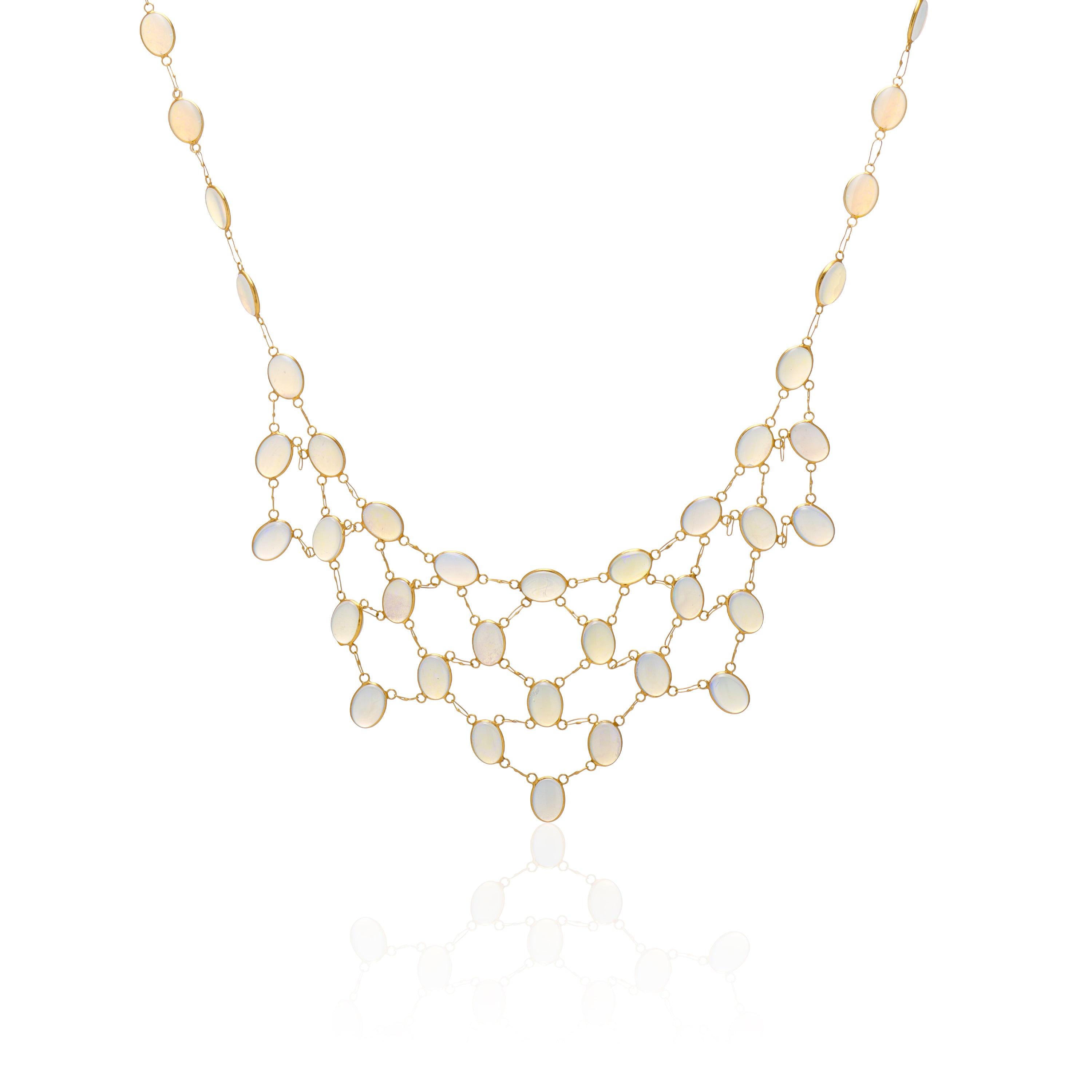 Opal Festoon Necklace Ashley Zhang Jewelry