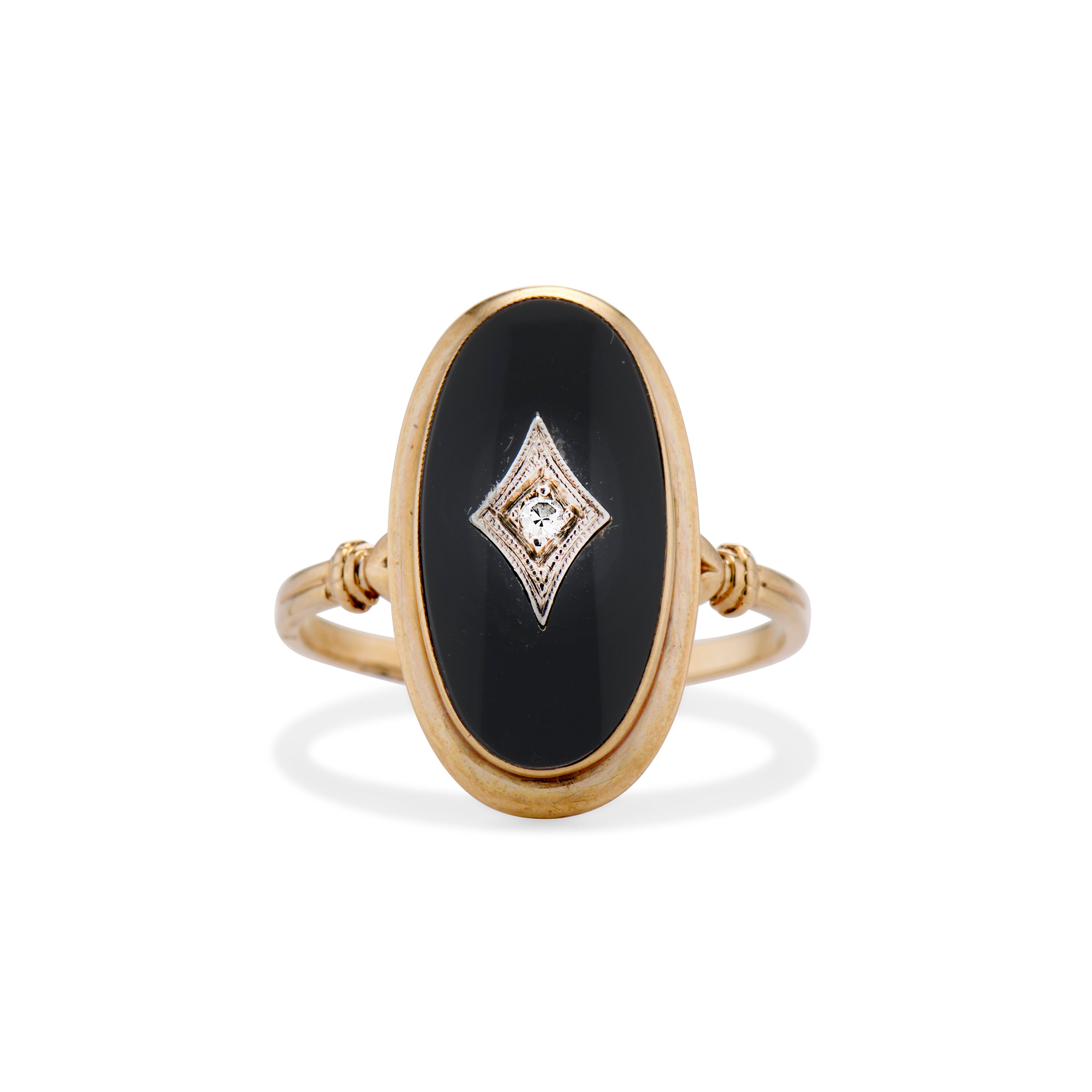 Diamond Onyx Oval Ring1