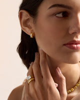 Demi Carré Huggie Earrings