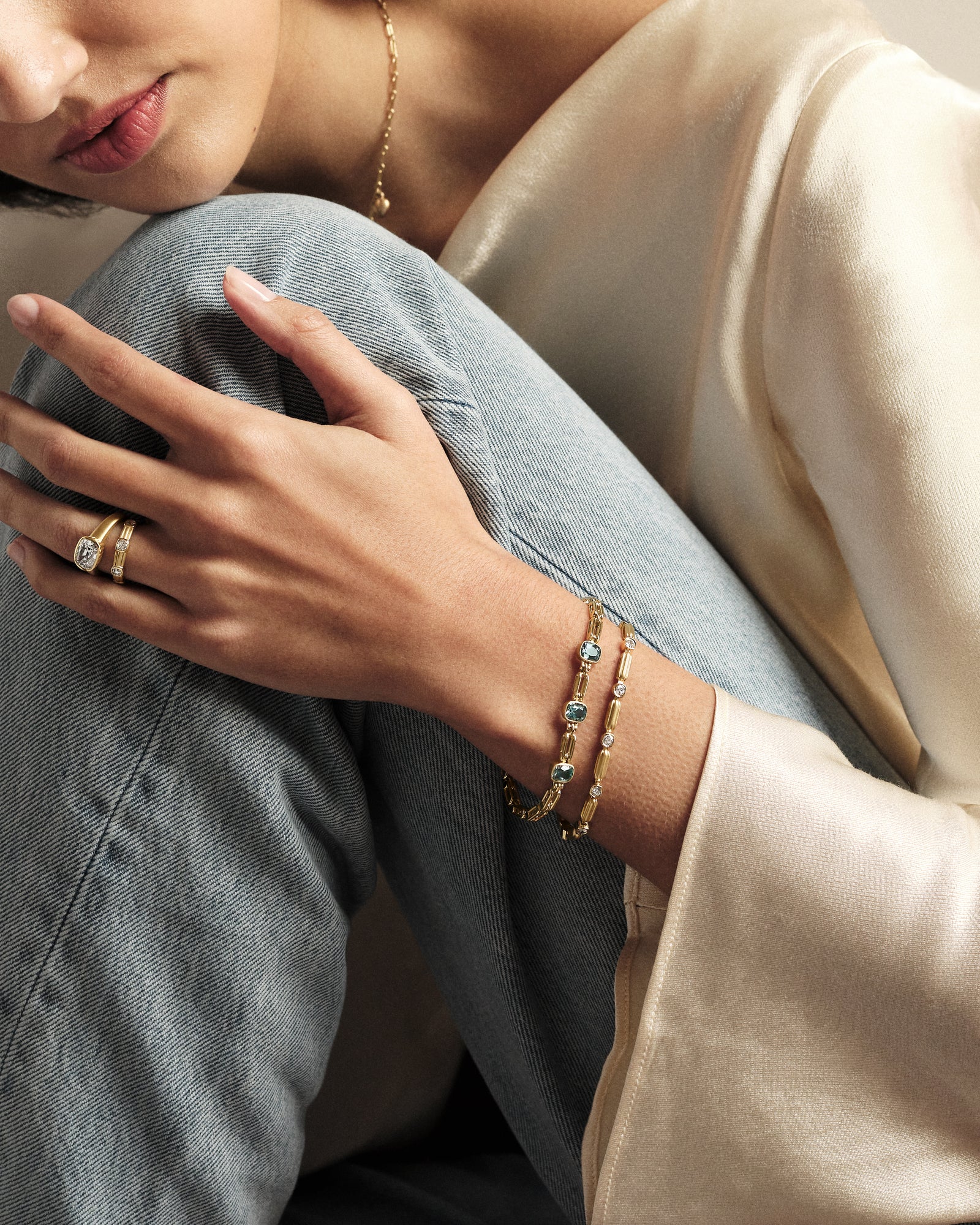 Old Mine Cut Diamond Finley Bracelet – Ashley Zhang Jewelry