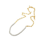 Long Link Diamond Tennis Necklace 18 - DLJ