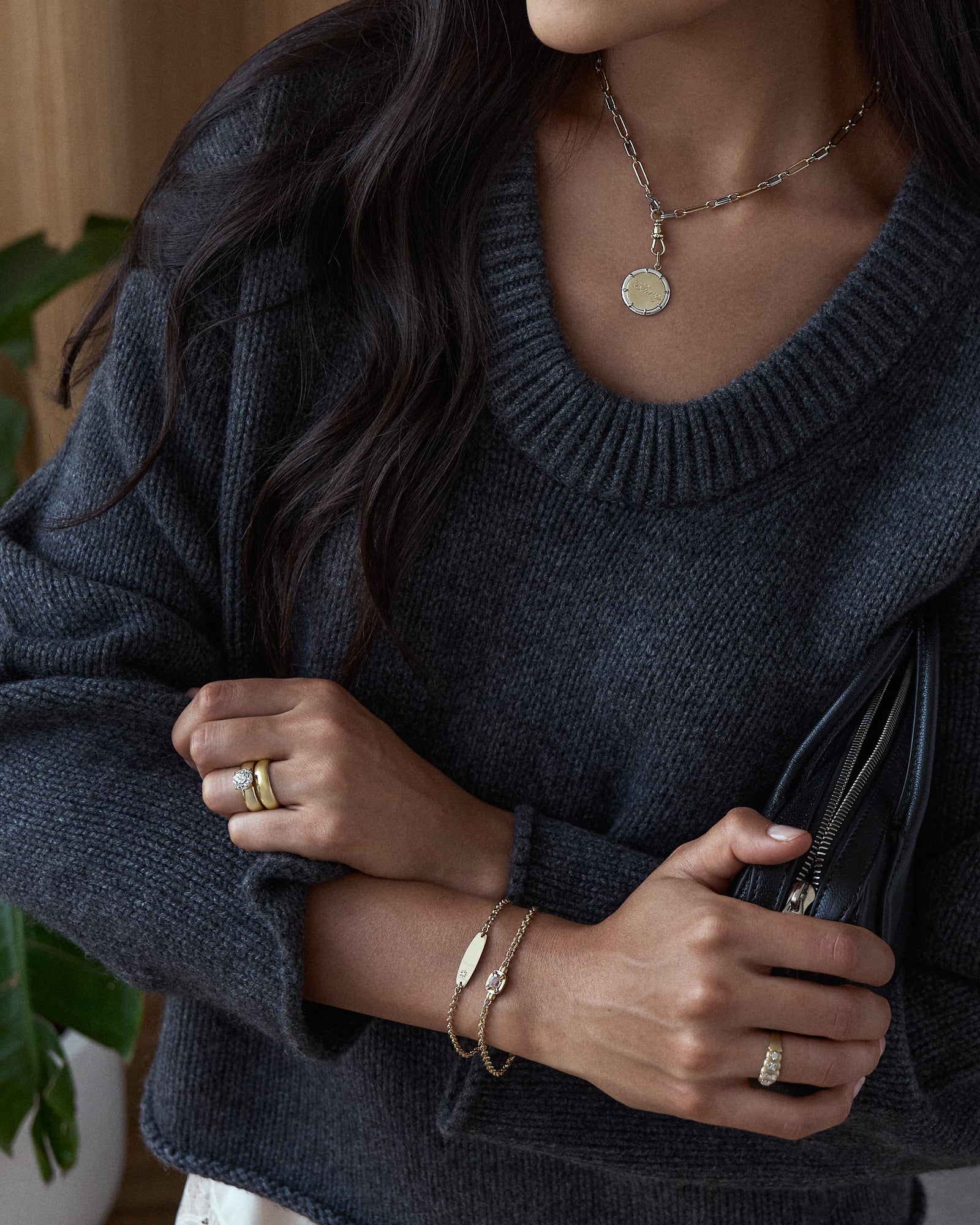 Collet Disc Pendant – Ashley Zhang Jewelry