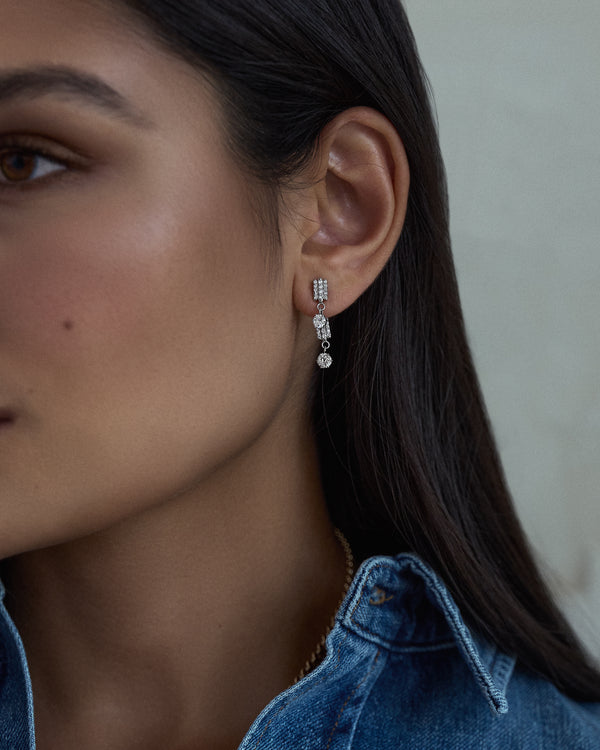 Old Mine Diamond Pavé Finley Earrings