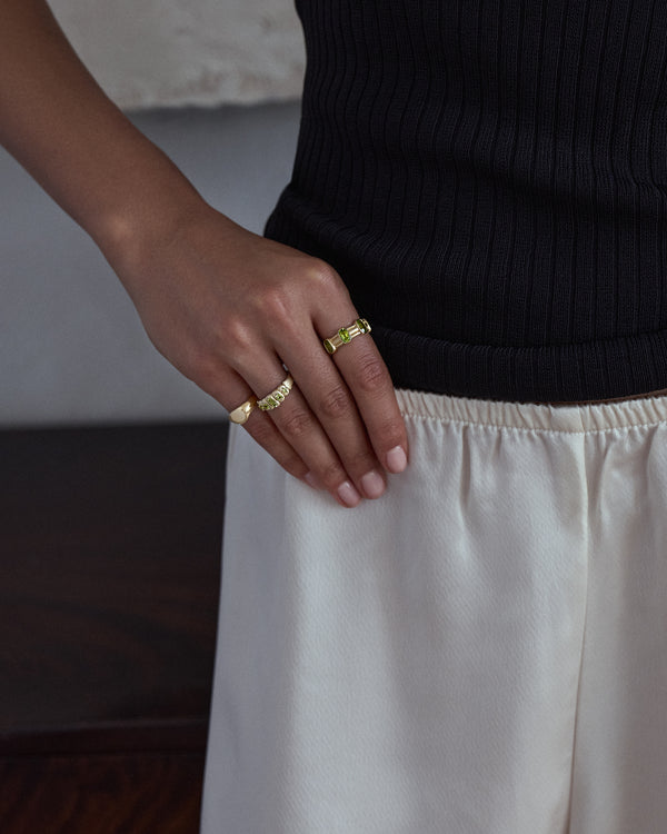 Nora Mixed Cut Peridot Band