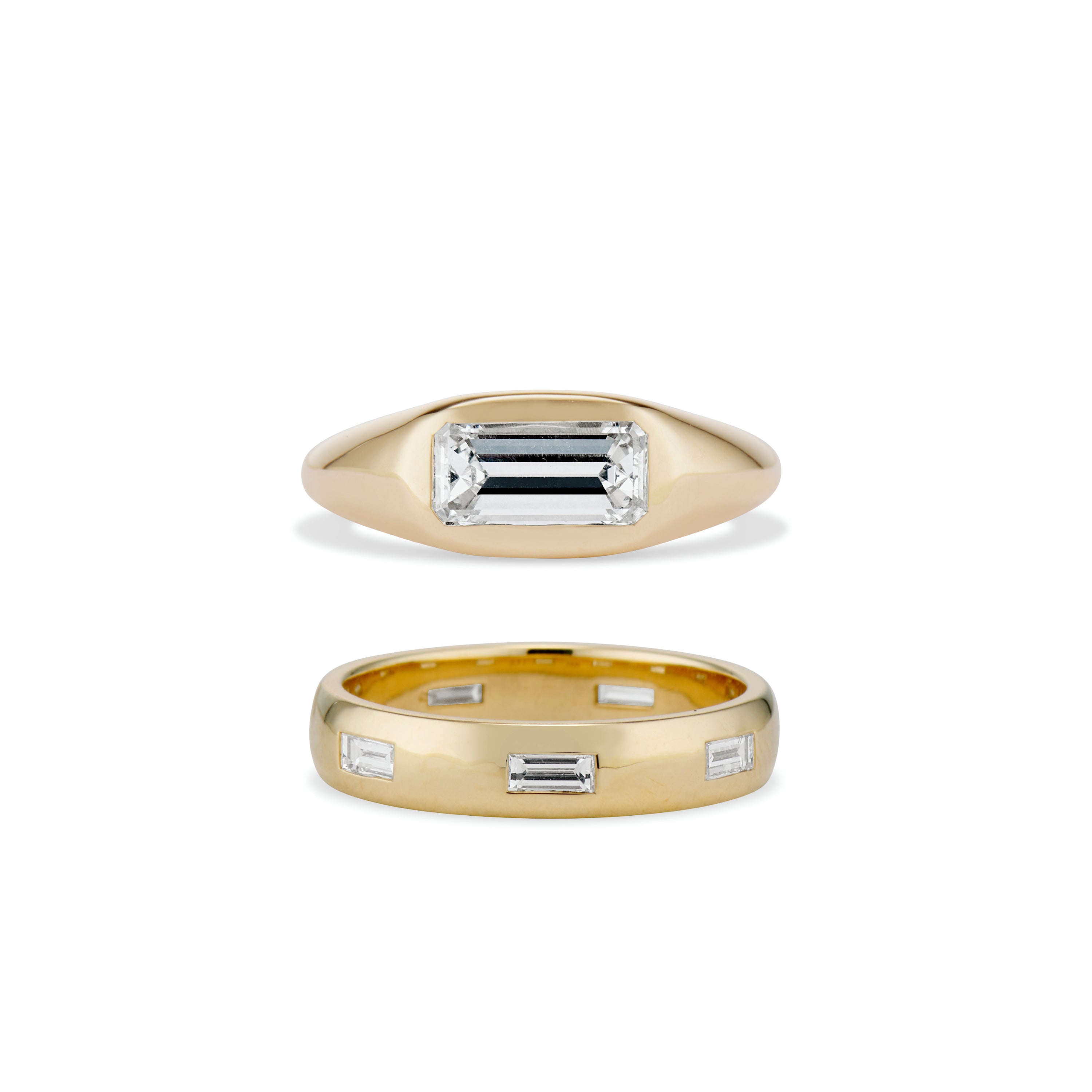 PNJ 指輪 14K 1.30 Carat Emerald Cut Beck Engagement Ring – Ashley Zhang Jewelry