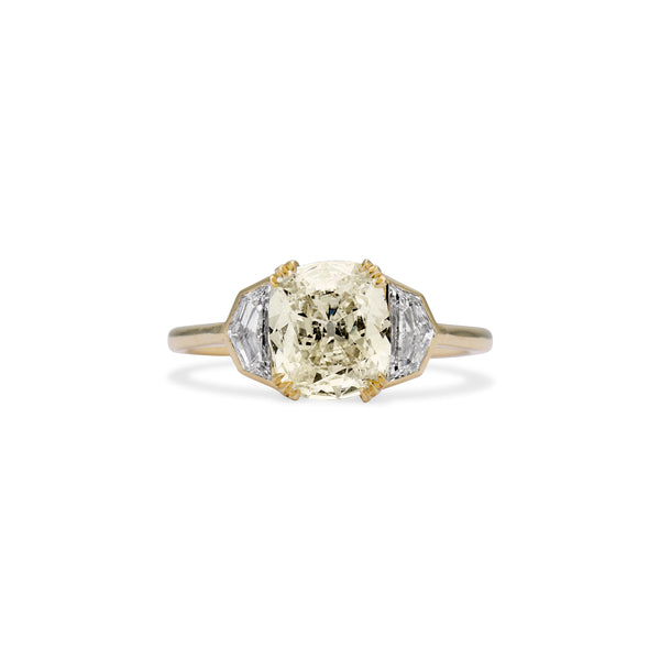 1.54 Carat Antique Style Cushion Andrea Engagement Ring