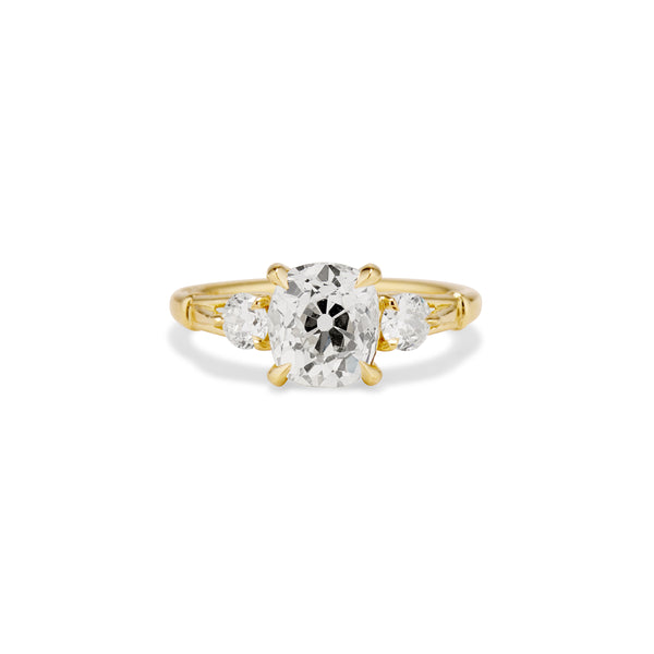 1.84 Carat Old Mine Cut Roma Engagement Ring