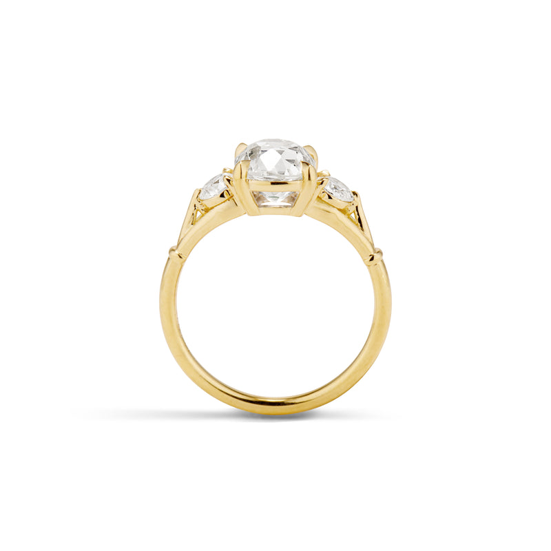 1.84 Carat Old Mine Cut Roma Engagement Ring