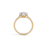 2.09 Carat Antique Style Oval Iris Engagement Ring