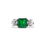 1.5 carat Zimbabwe Emerald Ring