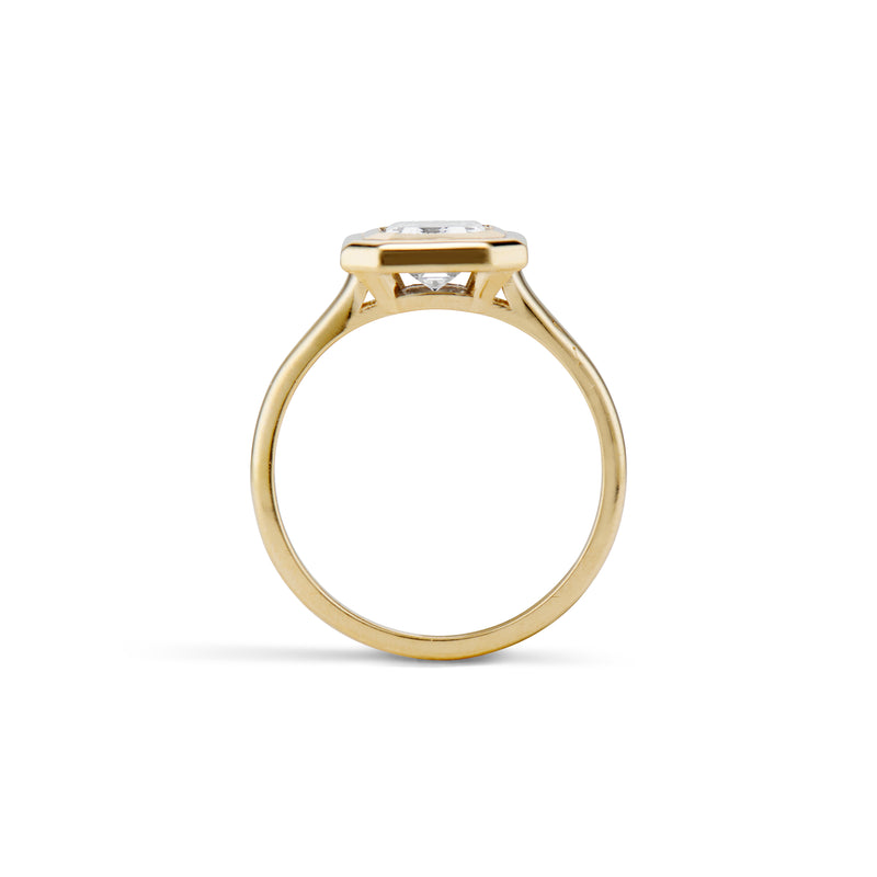 1.02 Carat Atlas Double Bezel Engagement Ring