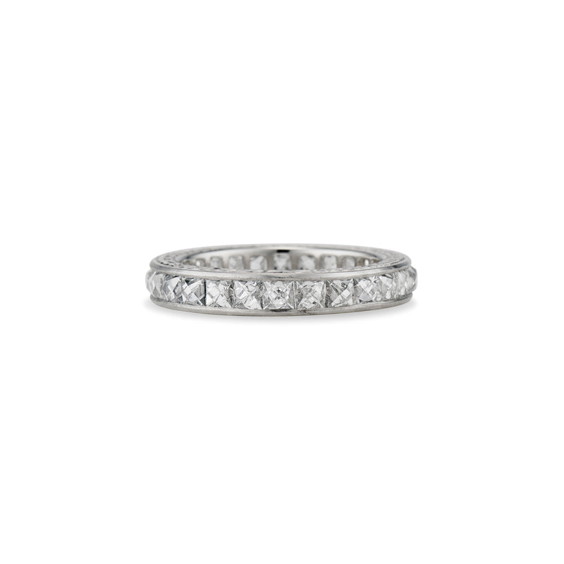 3 Carat French Cut Diamond Eternity Band