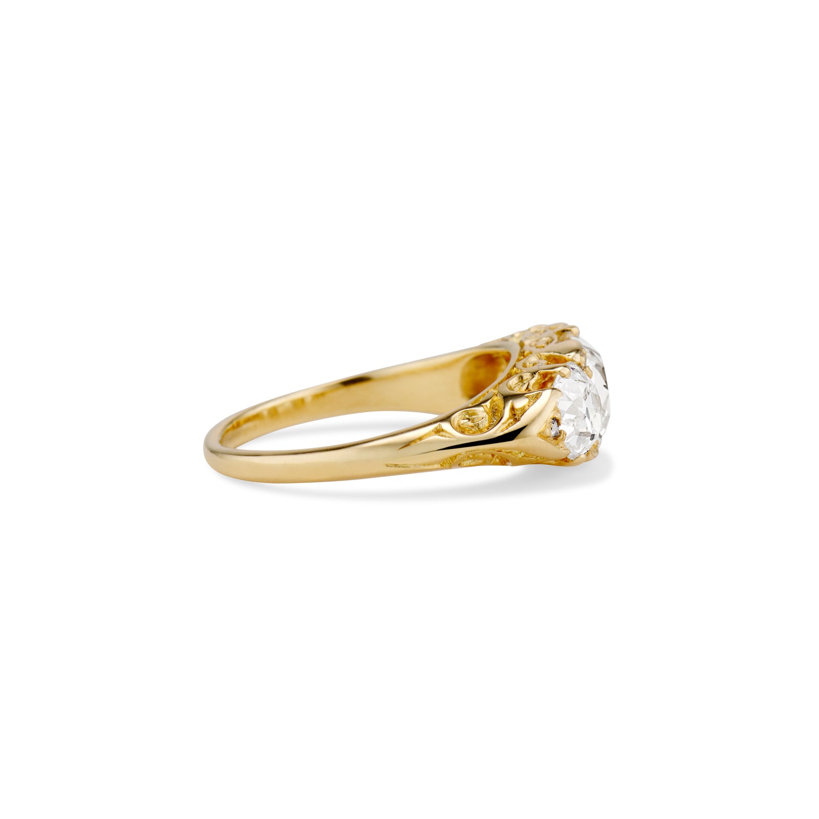 Old Mine Cut Diamond Half Hoop – Ashley Zhang Jewelry