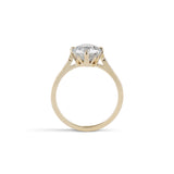 1.95 Carat Old European Cut Diamond Iris Engagement Ring