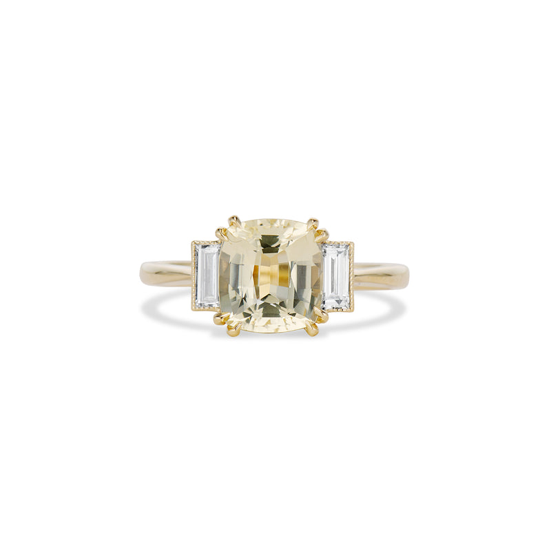 2.27 Carat Yellow Sapphire Allie Ring