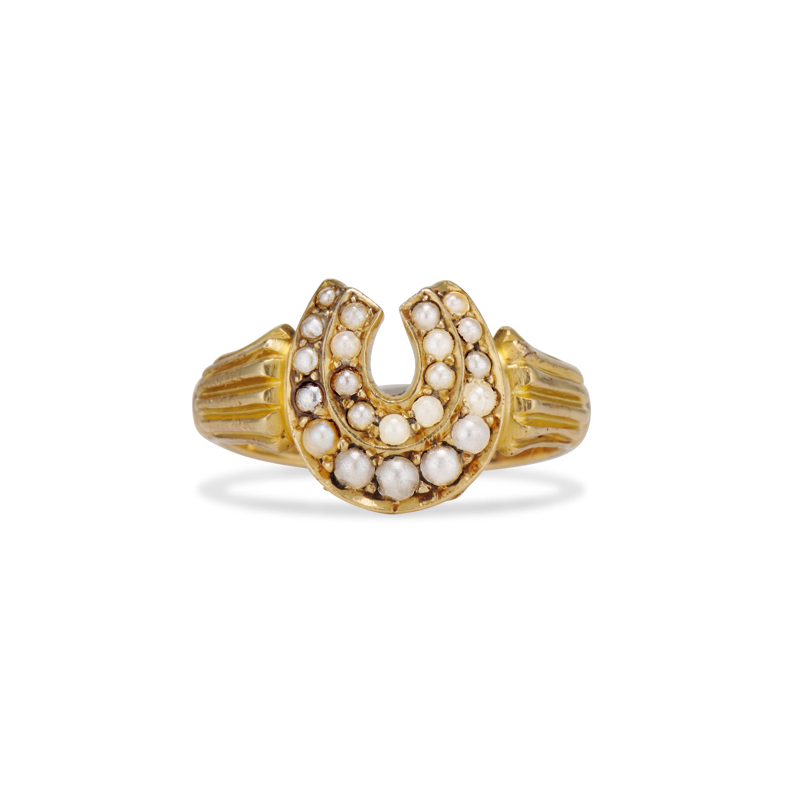 Pearl Double Horseshoe Ring – Ashley Zhang Jewelry