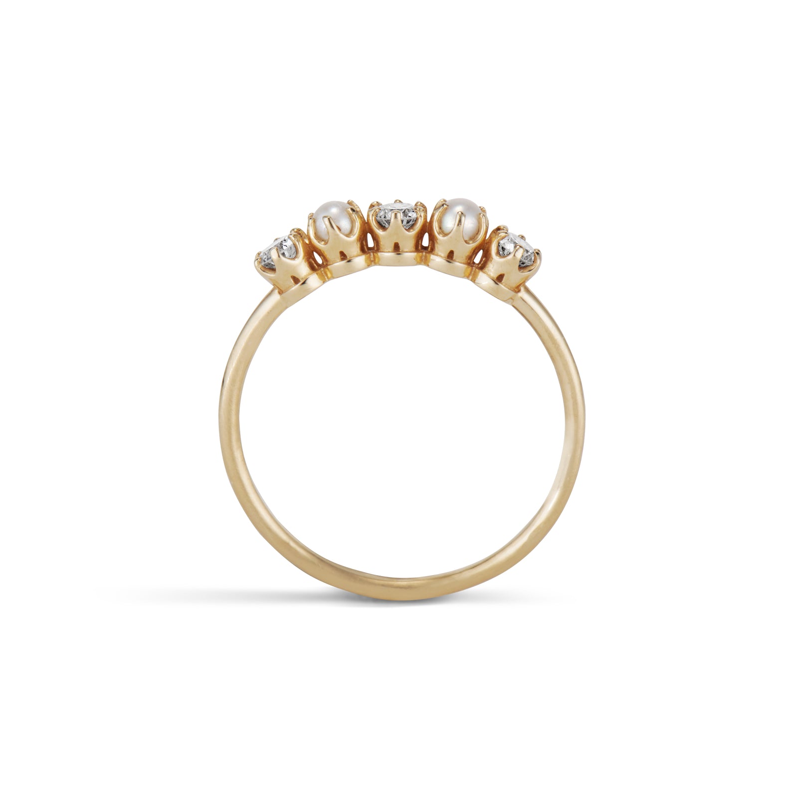 Seed Pearl and Diamond Ring – Ashley Zhang Jewelry
