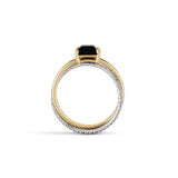 Onyx Pavé Diamond Rolling Ring