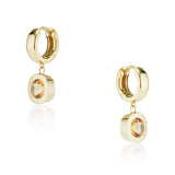 Old Mine Cut Citrine Miro Earrings