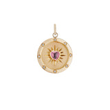 Pink Tourmaline Heart Starlight Pendant