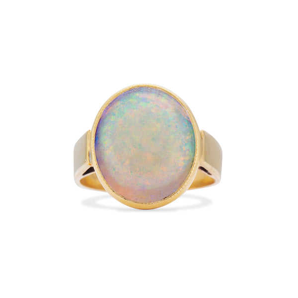 Opal Bezel Ring