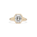 Antique Emerald Cut Diamond Rooney Engagement Ring