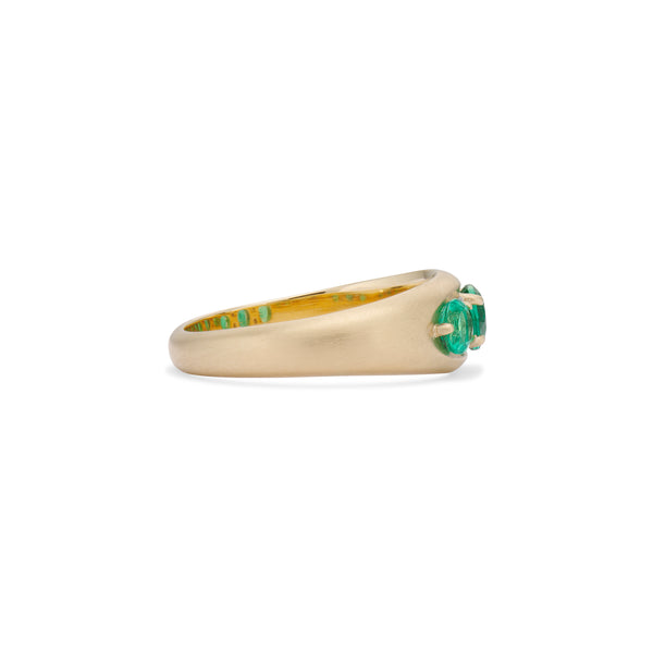 Paloma Emerald and Diamond Ring