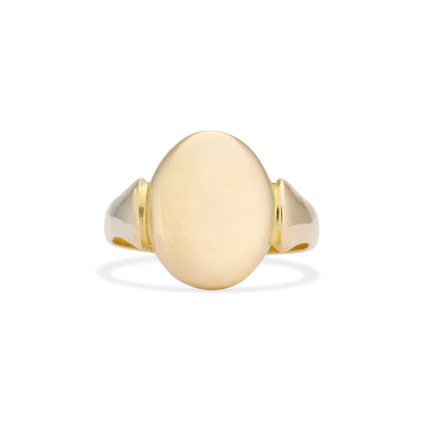 1934 Oval Gold Signet Ring