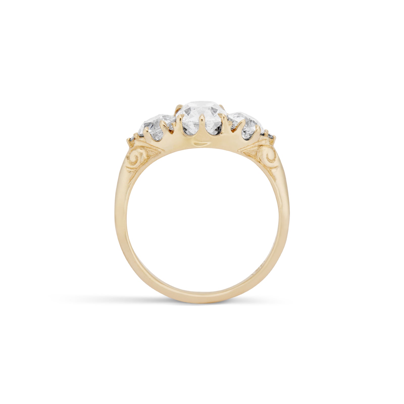 Eliette Diamond Half Hoop – Ashley Zhang Jewelry