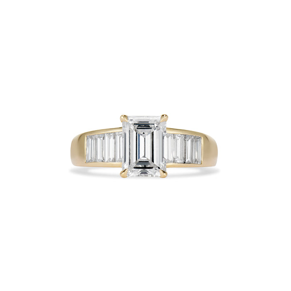 1.32 Carat Emerald Cut Arden Engagement Ring