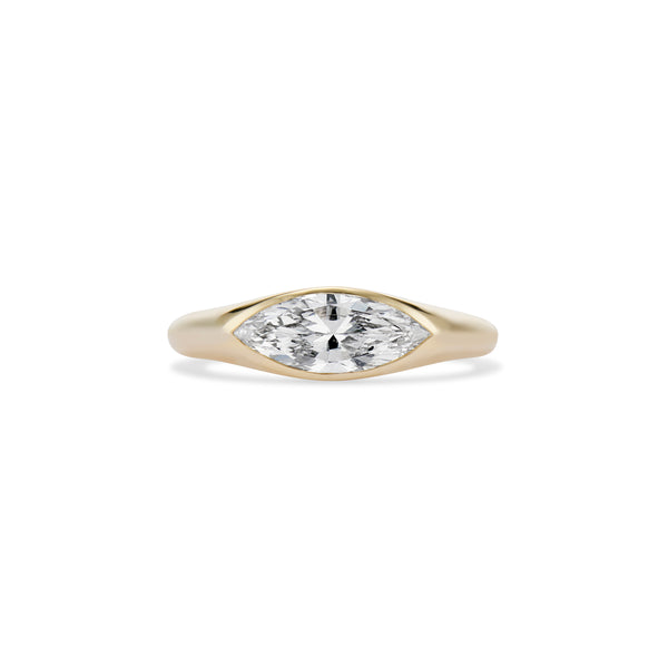 1.00 Marquise Diamond Gypsy Ring