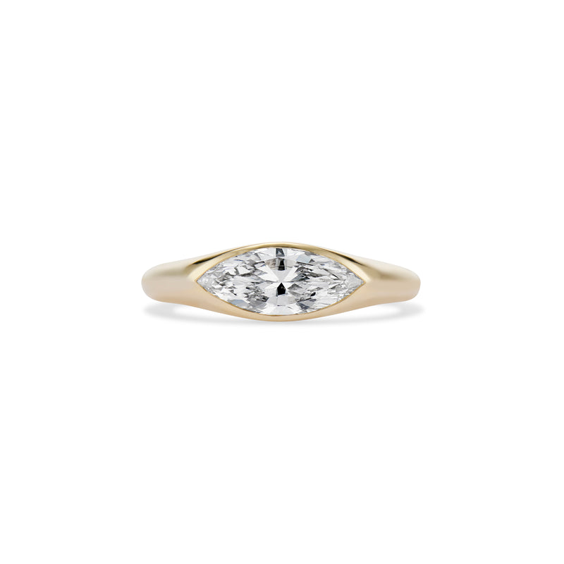 1.00 Marquise Diamond Gypsy Ring