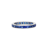 French Cut Sapphire Eternity Band