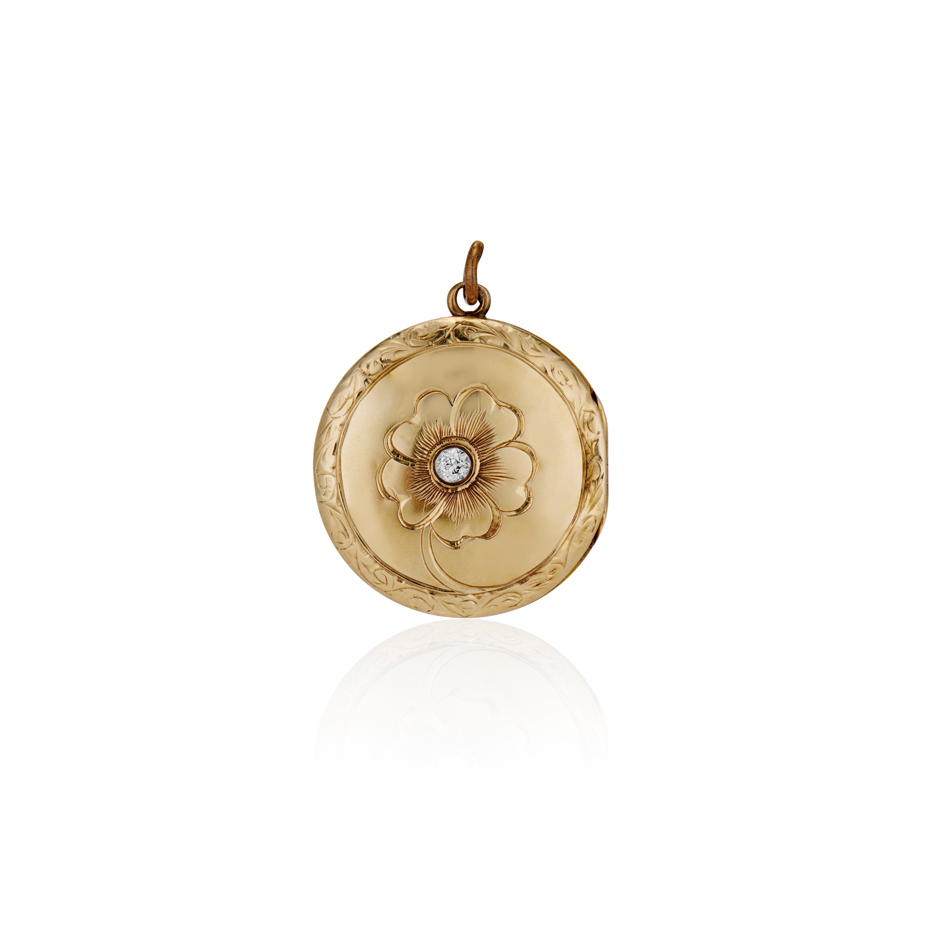 Diamond Flower Locket – Ashley Zhang Jewelry