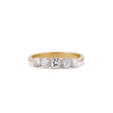 1910 Edwardian Diamond Half Hoop Ring