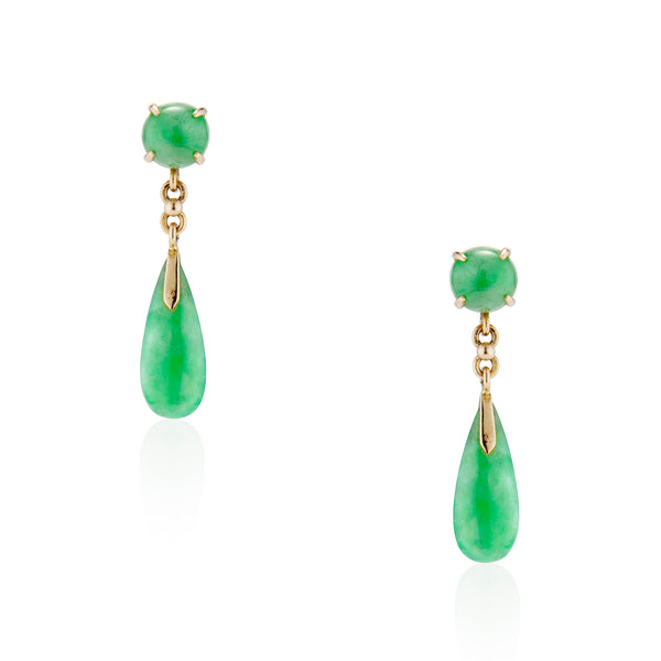 Jadeite Drop Earrings